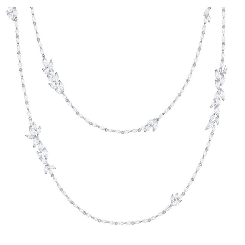 Authentic Swarovski long Silver Crystal Necklace. - Picture 4 of 4